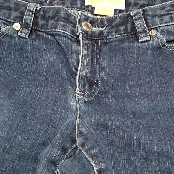 Michael Michael Kors Sausilito Dark Wash Mid/Low Rise Western Bootcut Jeans - Picture 4 of 12